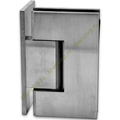 Петля Альфа α FDP-10 стена-стекло с боковым креплением, нержавейка/матовый