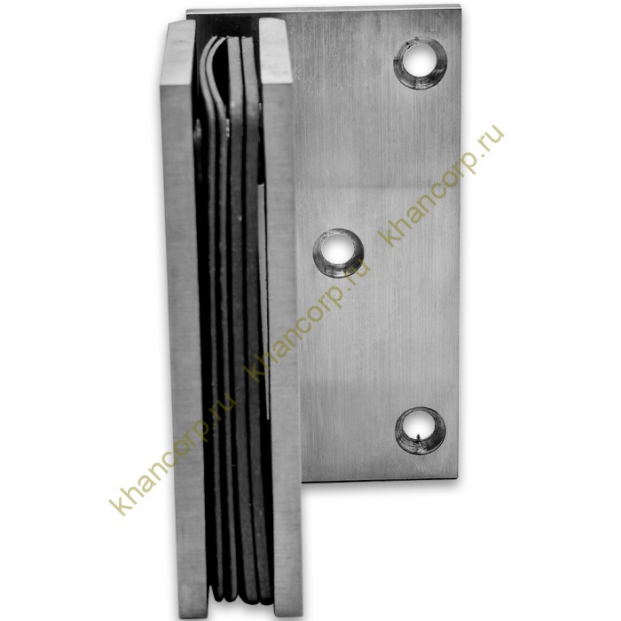 Петля Альфа α FDP-10 стена-стекло с боковым креплением, нержавейка/матовый