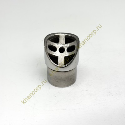 Наконечник седловина FOP-38.27 для трубы O38хO50.8 мм, GRIT 600, скос 30°, нержавейка/полированный