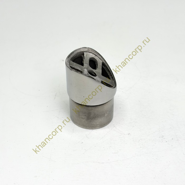 Наконечник седловина FOP-38.27 для трубы O38хO50.8 мм, GRIT 600, скос 30°, нержавейка/полированный