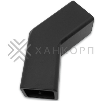 Соединитель FDC-62 трубы 15х15 угловой 135°, нержавейка/черный