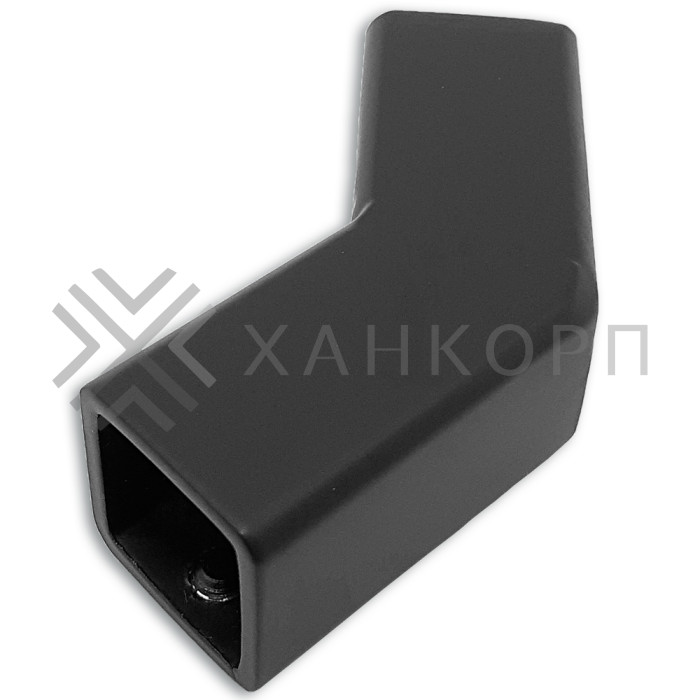 Соединитель FDC-62 трубы 15х15 угловой 135°, нержавейка/черный