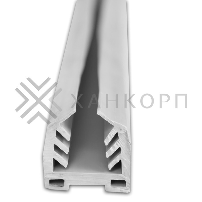 Уплотнитель FOP-202.10 в поручень 40х40 с пазом 24х24 под стекло 10 мм, 1 м, серый