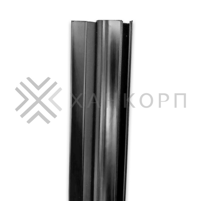 Уплотнитель магнитный ПРЕМИУМ для раздвижных дверей, черный 2.5 м под стекло 8 мм FDPP-516.8