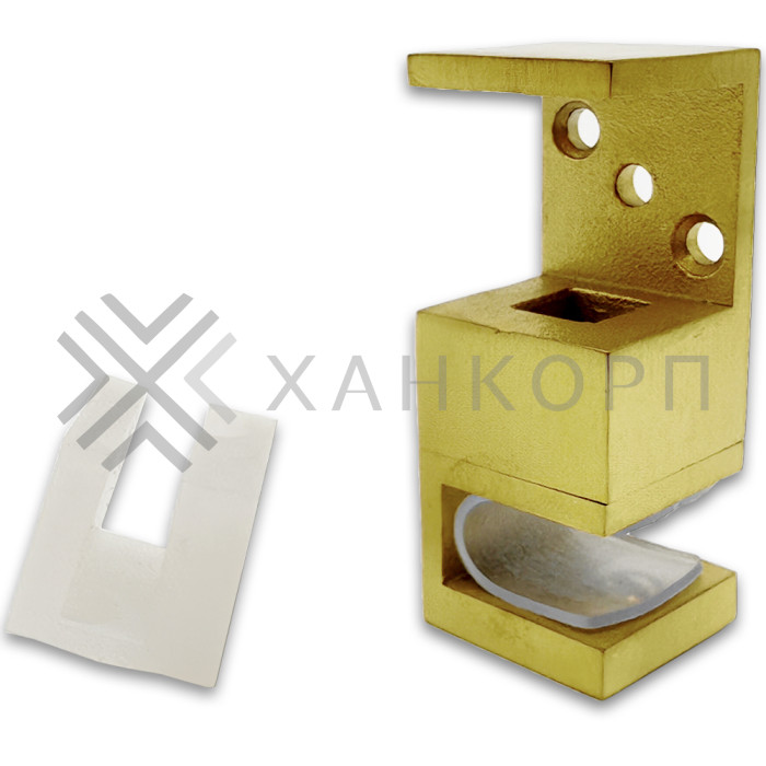 Нижняя направляющая FDS-33 двойная, нержавейка/брашированное золото