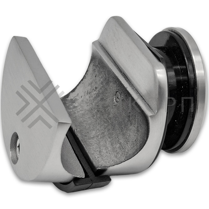 Крепление FDS-71 трубы 25мм для раздвижной системы FDS-10, к стеклу без зенковки, нержавейка/матовый