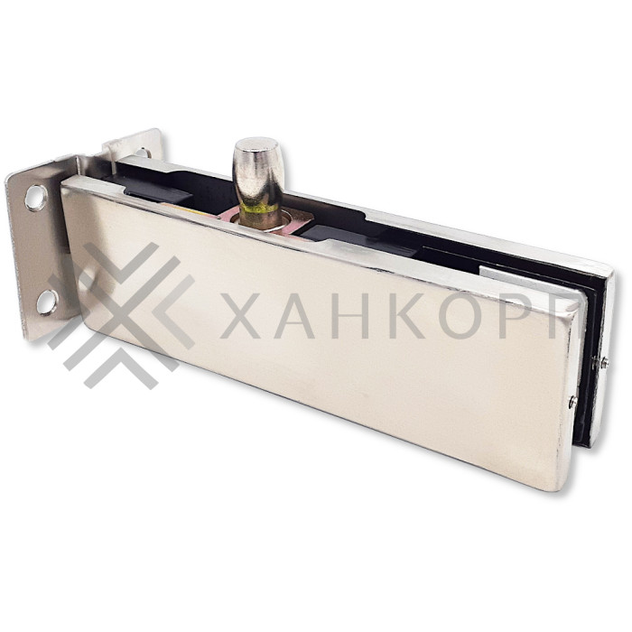 Фитинг на фрамугу, FKF-24 с осью и монтажной пластиной, нержавейка/матовый