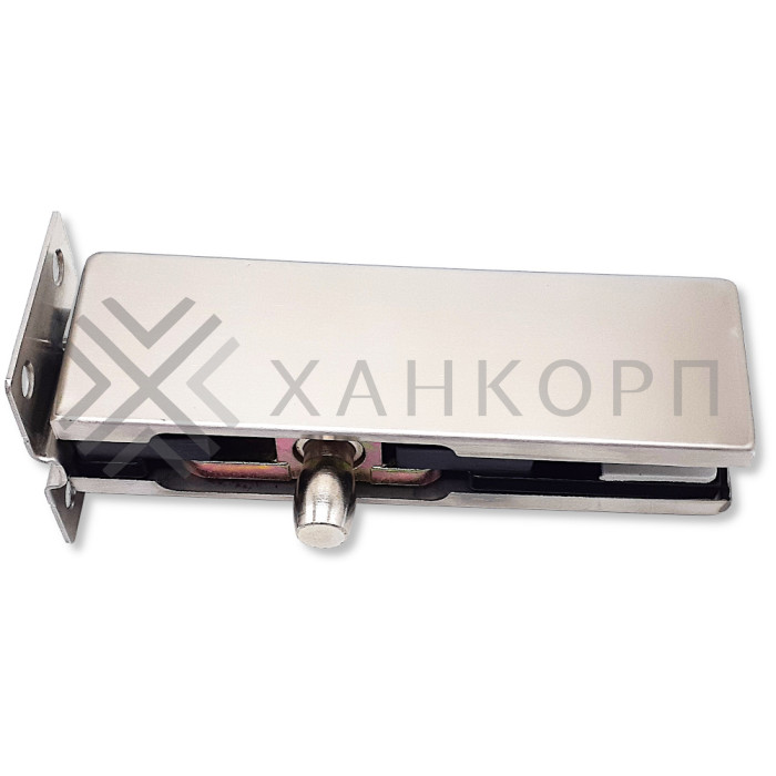 Фитинг на фрамугу, FKF-24 с осью и монтажной пластиной, нержавейка/матовый