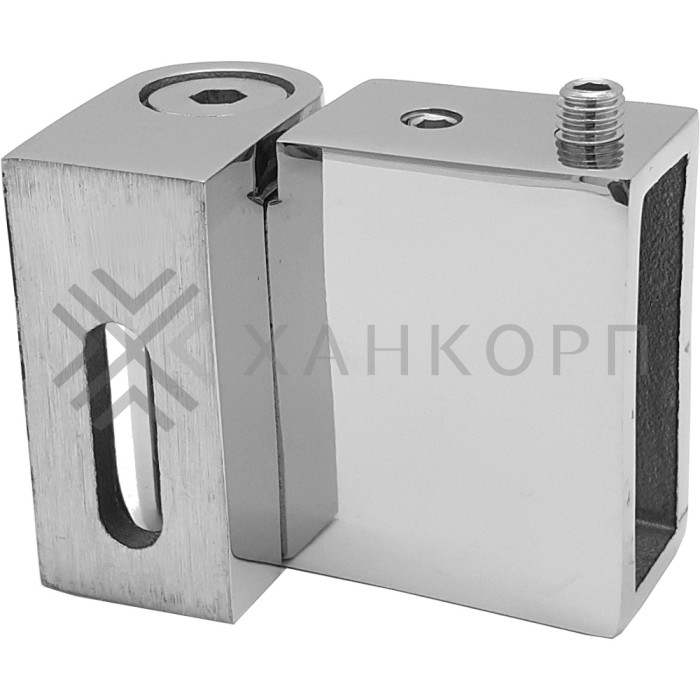 Крепление FDC-38 трубы 30х10 к стене 90°-180°, нержавейка/полированный