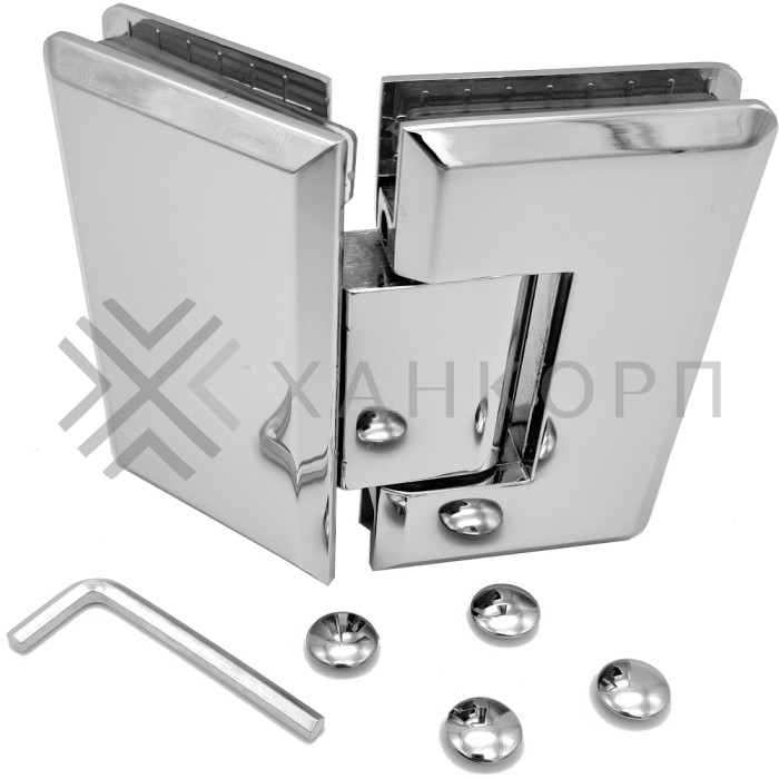 Петля Бета β FDP-24 стекло-стекло 135˚, цинк/хром