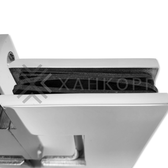 Петля Альфа α FDP-151 Премиум стена-стекло с центральным креплением, нержавейка/полированный