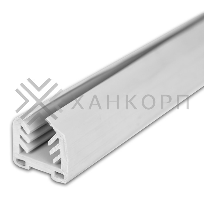 Уплотнитель FOP-202.12 в поручень 40х40 с пазом 24х24 под стекло 12 мм, 1 м, серый