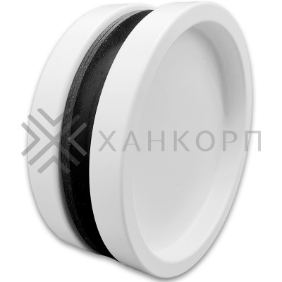 Ручка купе FDR-13, нержавейка/белый