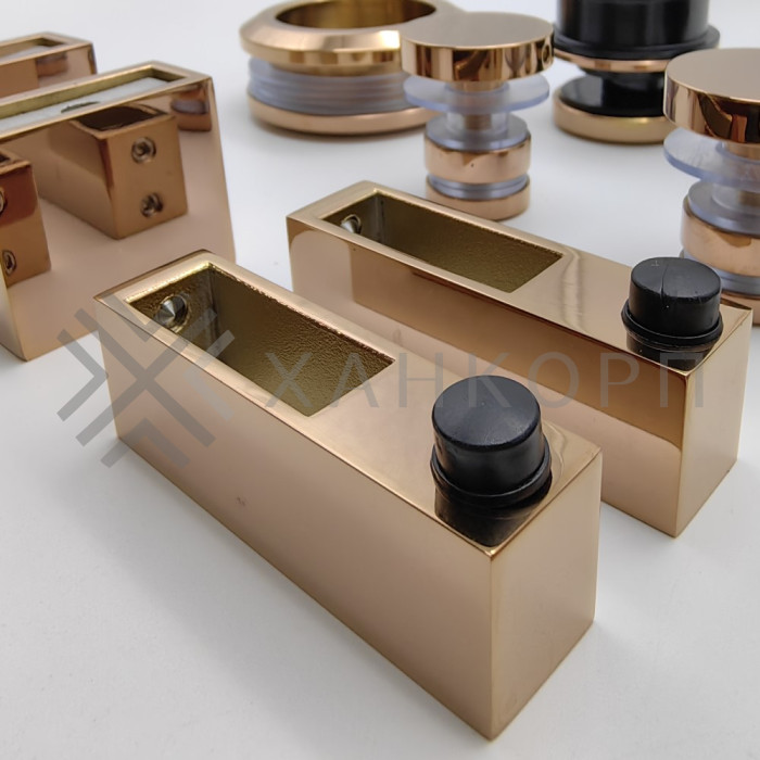 Раздвижная система Альфа FDS-1, нержавейка/розовое золото