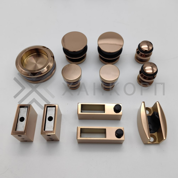 Раздвижная система Альфа FDS-1, нержавейка/розовое золото