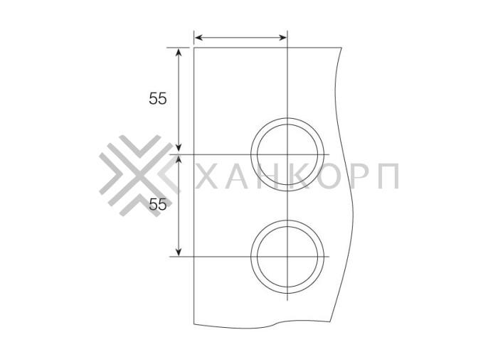 Раздвижная система Тау τ FDS-10 , нержавейка/матовый