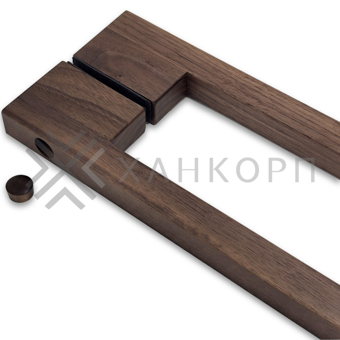 Ручка для сауны FDR-173, 20х20х600 мм, орех/бесцветный