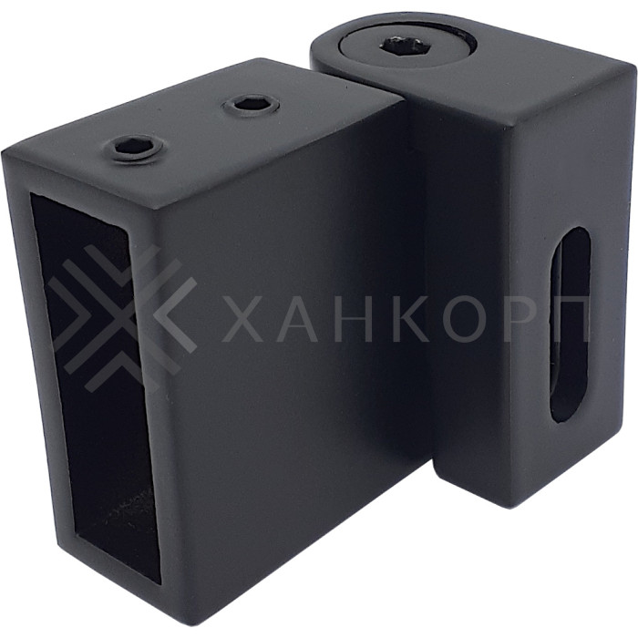 Крепление FDC-38 трубы 30х10 к стене 90°-180°, нержавейка/черный