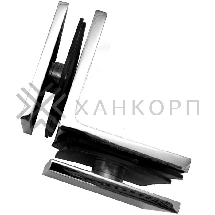 Коннектор Альфа α FDK-14 стекло-стекло 90˚, цинк/хром