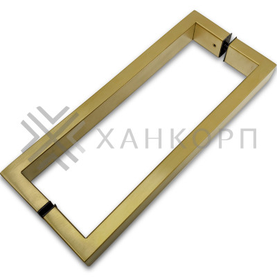 Ручка скоба FDR-78, 15х30х270х1.0 мм, нержавейка/брашированное золото