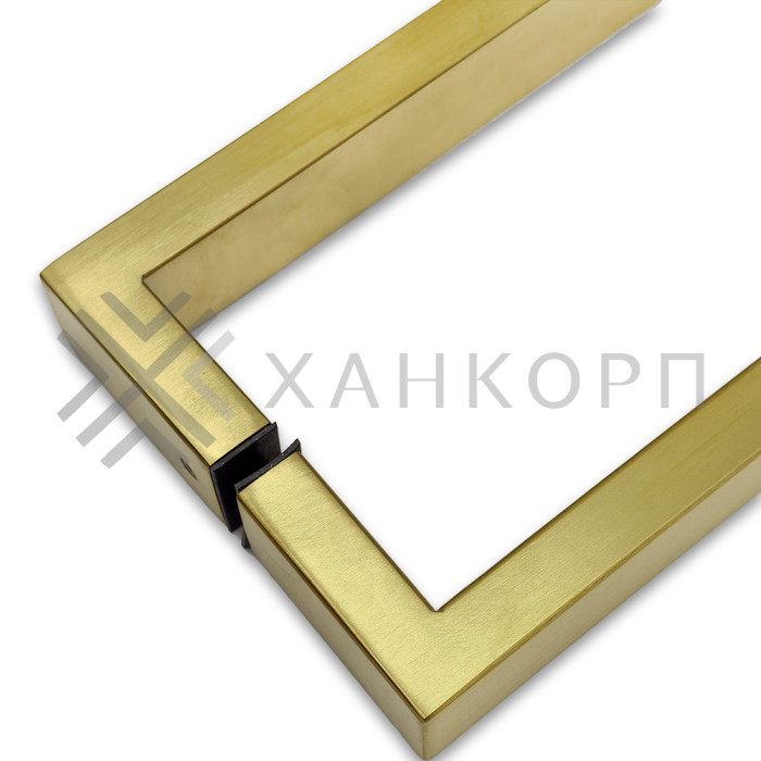 Ручка скоба FDR-78, 15х30х270х1.0 мм, нержавейка/брашированное золото