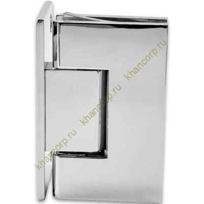 Петля Альфа α FDP-10 стена-стекло с боковым креплением, цинк/хром