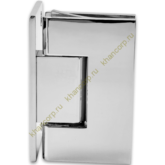 Петля Альфа α FDP-10 стена-стекло с боковым креплением, цинк/хром