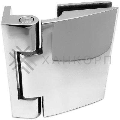 Петля Европа FDP-114 стена-стекло 90° без крышек, нержавейка/полированный