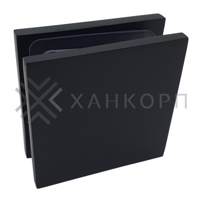 Коннектор Альфа α FDK-12 стена-стекло 90˚, цинк/черный