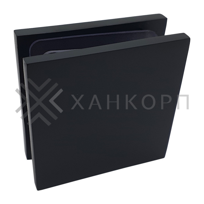 Коннектор Альфа α FDK-12 стена-стекло 90˚, цинк/черный