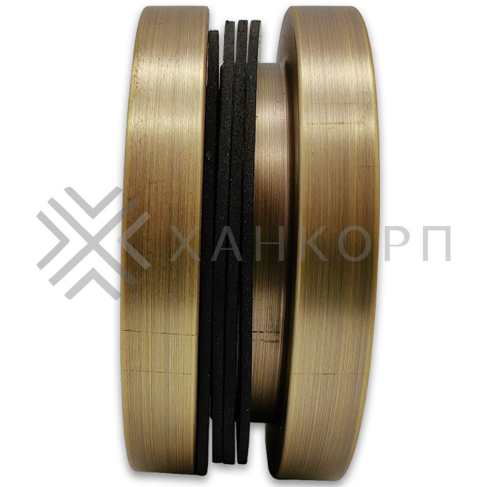 Ручка купе FDR-12, нержавейка/бронза