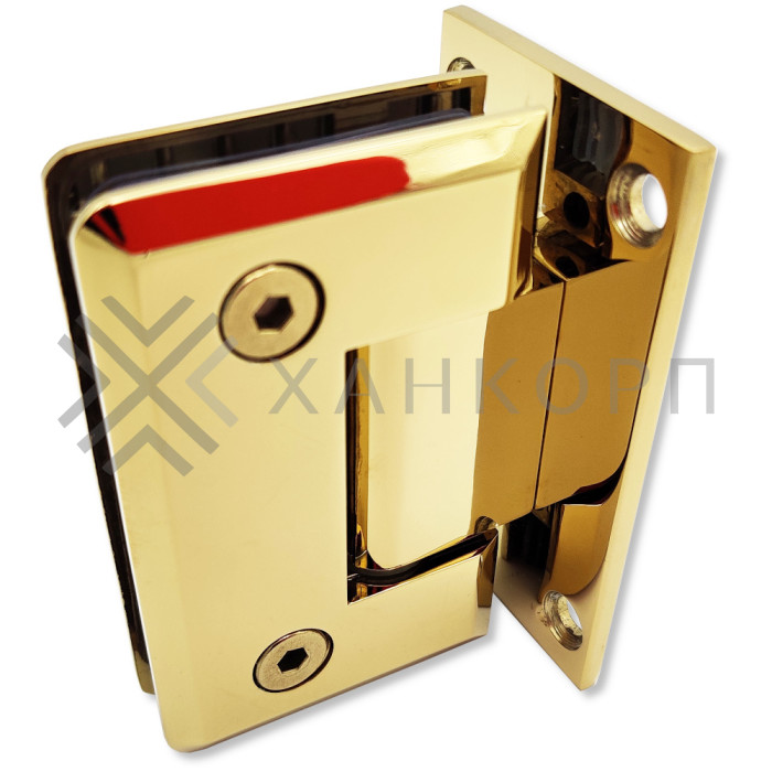 Петля Бета β FDP-21 стена-стекло с центральным креплением, цинк/золото