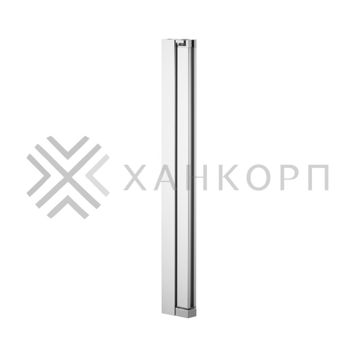 Петля Ника FDP-302 сплошная стена-стекло, высота 2100 мм, для стекла 8 мм, алюминий/хром