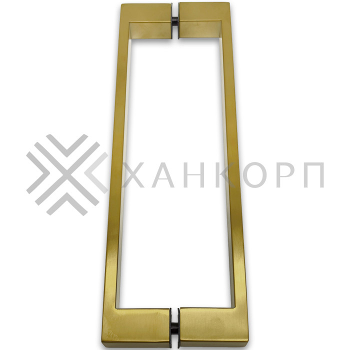 Ручка скоба FDR-88, 25х10х300х1.0 мм, нержавейка/брашированное золото