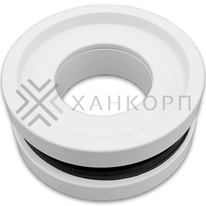 Ручка купе FDR-12, нержавейка/белый