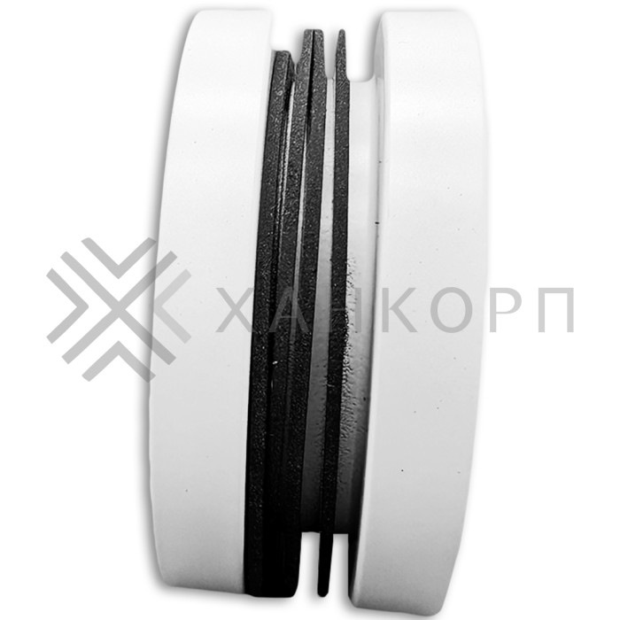 Ручка купе FDR-12, нержавейка/белый