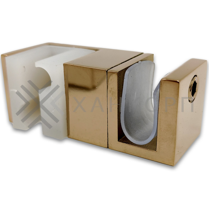 Нижняя направляющая FDS-33 двойная, нержавейка/розовое золото