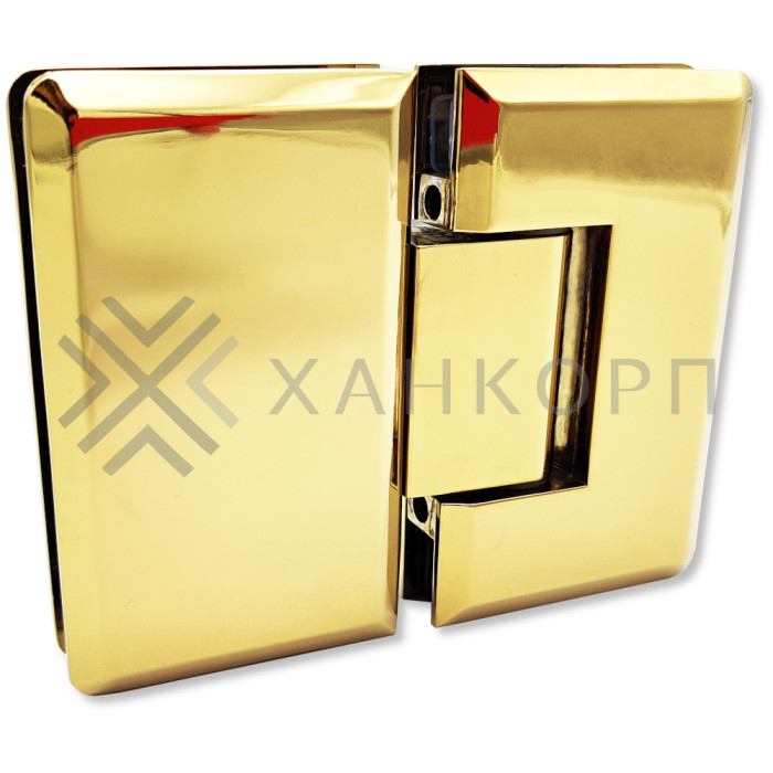 Петля Бета β FDP-22 стекло-стекло 180˚ цинк/золото