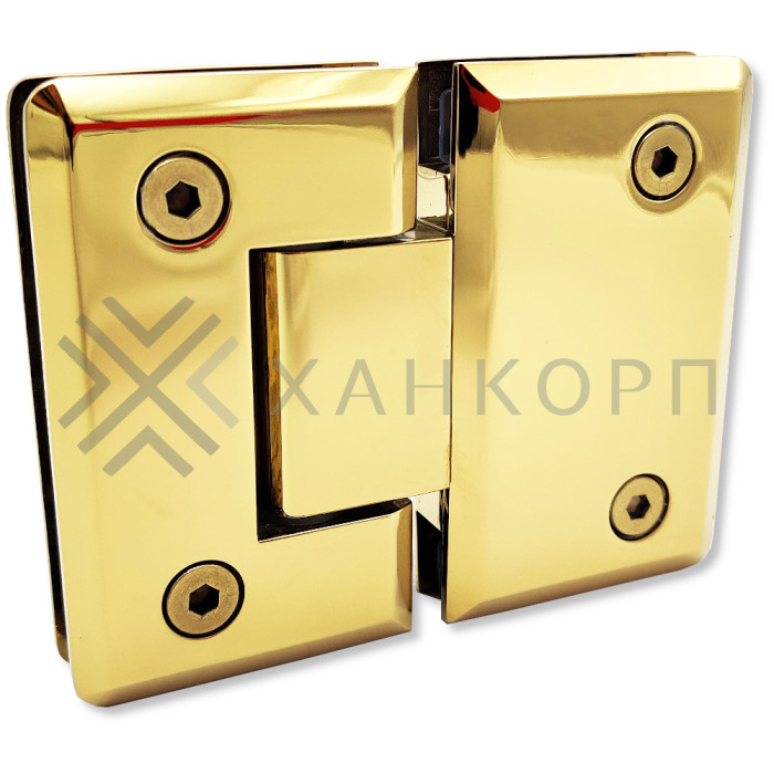 Петля Бета β FDP-22 стекло-стекло 180˚ цинк/золото