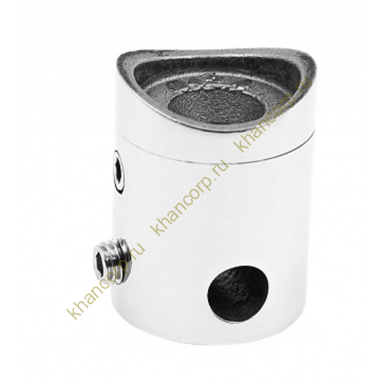 Держатель FOP-6T.01 тросика Ø6 мм, 22*30 мм, под трубу Ø38 мм, нержавейка/полированный