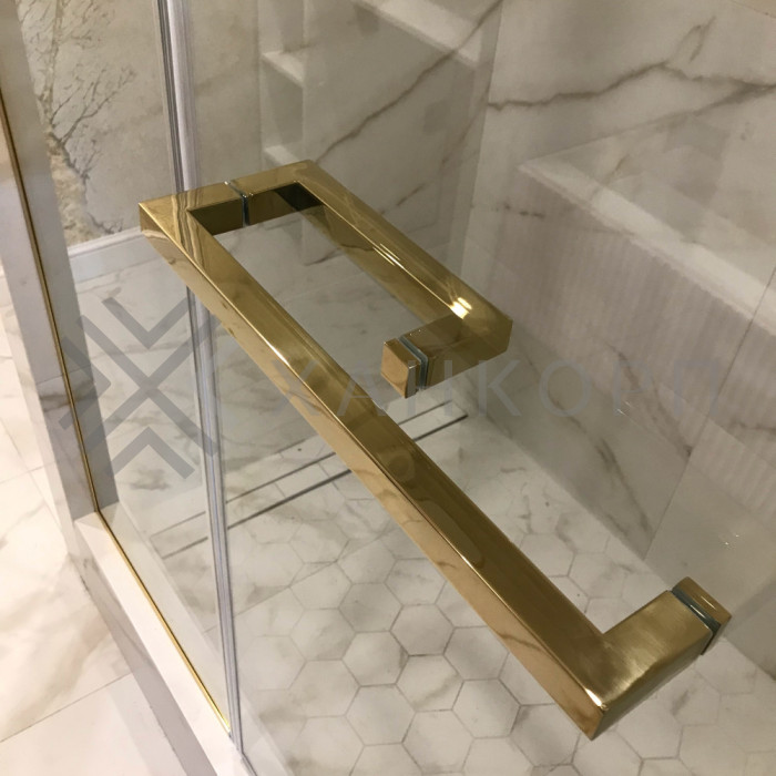 Ручка скоба FDR-72, 25x25x200x400х1.0 мм, нержавейка/золото