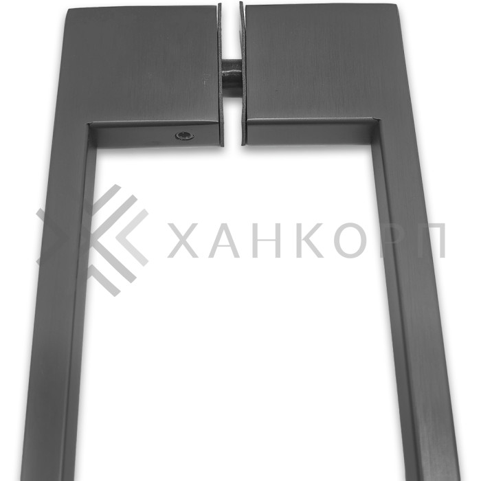 Ручка скоба FDR-92, 10х15х450х1.0 мм, нержавейка/оружейная сталь