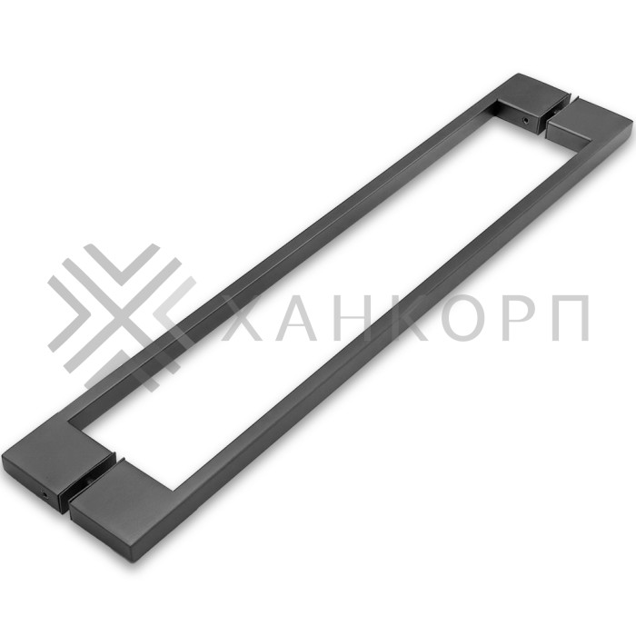 Ручка скоба FDR-92, 10х15х450х1.0 мм, нержавейка/оружейная сталь