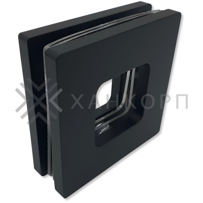 Ручка купе Дриада FDR-110, 77x77 квадратная, нержавейка/черный