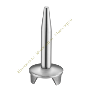 Наконечник штырь FOP-42.25 сварной для трубы O42 мм без ложемента, GRIT600, нержавейка/полированный
