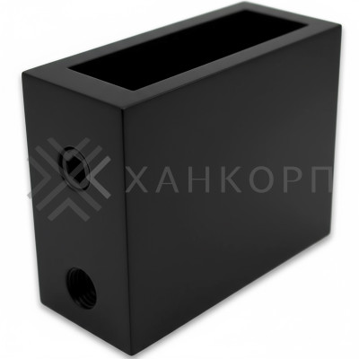 Крепление FDC-30 трубы 30х10 к стене, нержавейка/черный