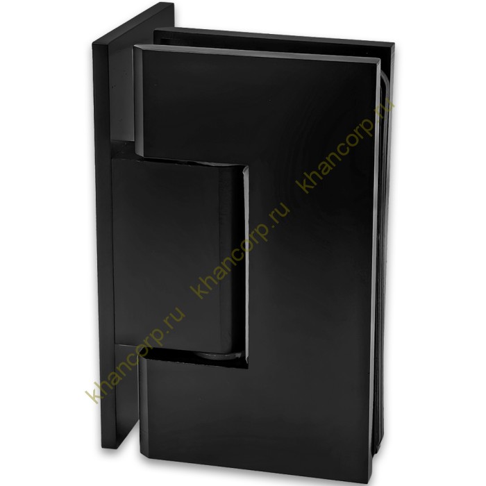 Петля Альфа α FDP-10 стена-стекло с боковым креплением, нержавейка/черный