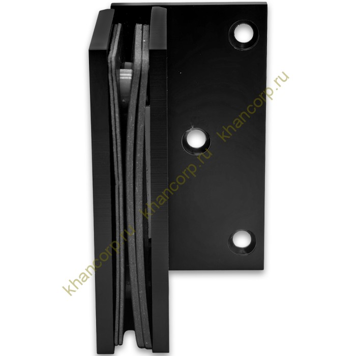 Петля Альфа α FDP-10 стена-стекло с боковым креплением, нержавейка/черный