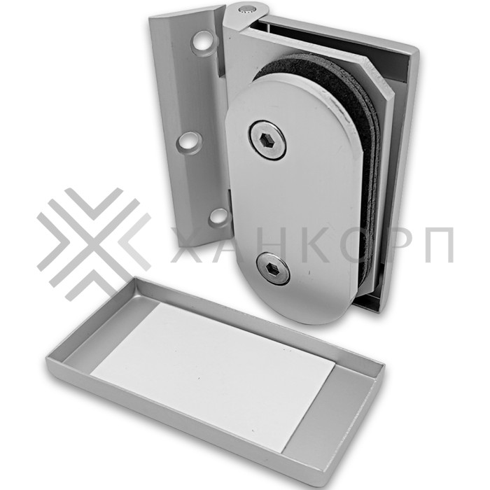 Петля FMP-14 для межкомнатной двери из стекла на коробку, алюминий/анодированный