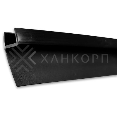 Уплотнитель узкопрофильный ПРЕМИУМ Ч-образный черный 2.5 м, ус 18 мм под стекло 8 мм FDPP-712.8